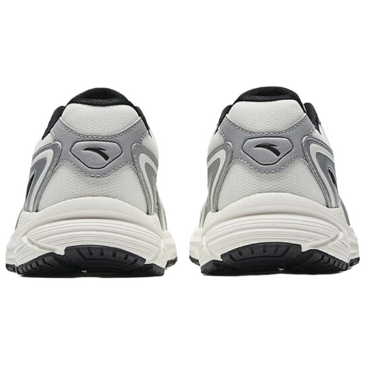 Anta Slip Resistant And Breathable Low top City Commuting Running Shoes Women's Ivory White Silver 922625592-2
