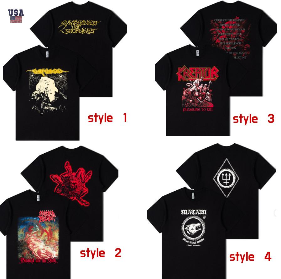 NEW Metal Shirt 2025 Sarcofago, Morbid Angel, Kreator, Watain Unisex Rock Metal Unisex T-Shirt M