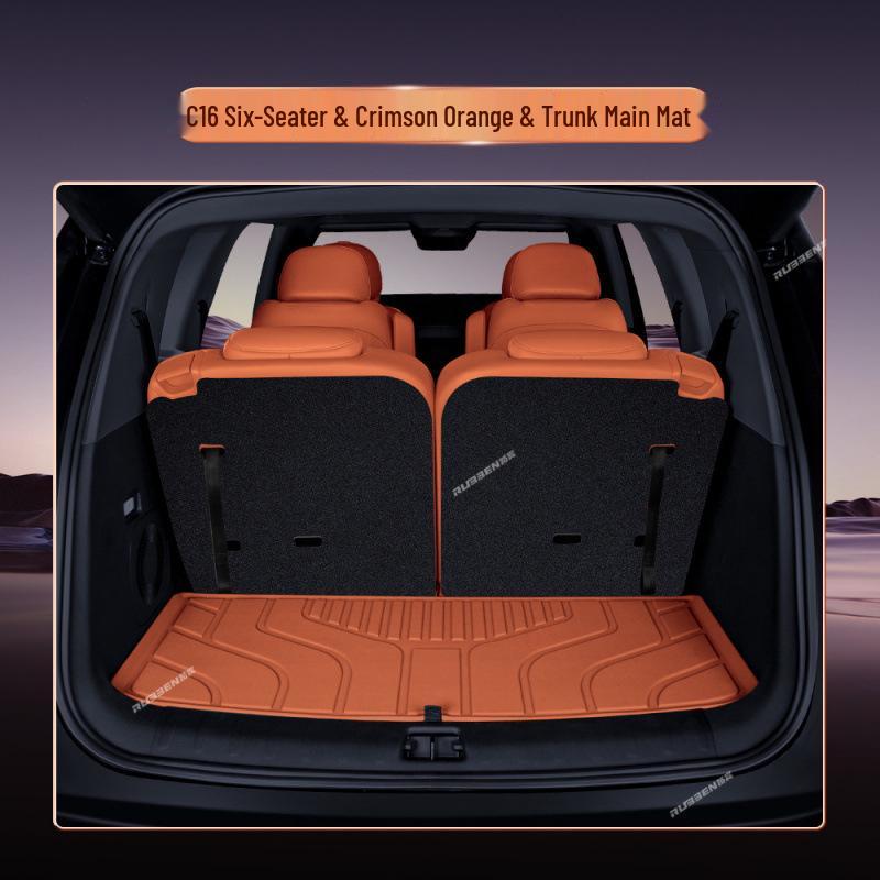 Leapmotor C16 Semi-Enclosed Trunk Mat: New Model Car Interior Carpet Tail Box Mat