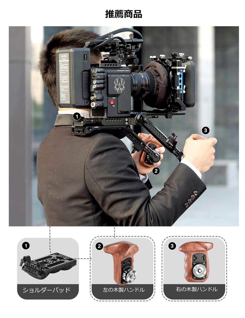 SmallRig Base Plate with 15mm Rod Clamp, Tripod Base Plate, 15mm Rod Clamp Tripod Plate - 1798