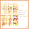 6 Sheets Morandi Watercolor Dot Stickers Simple Round Label Stickers for Journal Diary Sealing Stickers