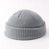 Melon Hat Men's and Women's Trend Autumn and Winter Wool Hat Student Fashion Flanged Yuppie Cold Hat Women's Brimless Knitting
