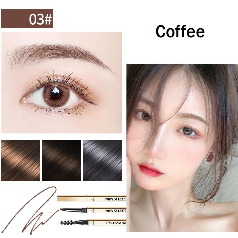 Small Gold Bar Eyebrow Pencil Extremely Fine Waterproof Sweat Lasting Non-fading Super Fine Tip