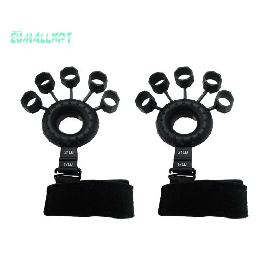 

1 комплект ручного тренажера для предплечий — компактный размер, портативный, эффективная тренировка силы хвата, растягиватель пальцев, тренажер для предплечий чёрный