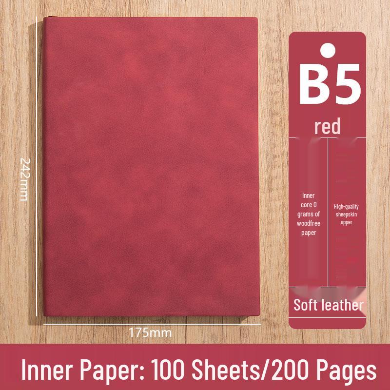 Personalized A5 Soft Leather Notebooks with Logo Printing: Custom Covers & Pages for Office Use