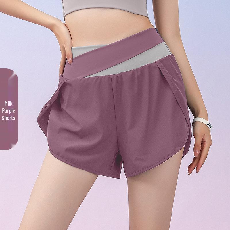 

Комплект для йоги в стиле колор-блок: Шорты из двух частей с защитой от просвечивания, спортивный бюстгальтер с ощущением обнаженности и фитнес-жилет XL