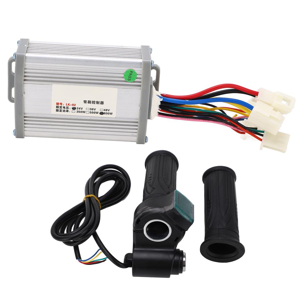 24V 800W Kartáčovaný Regulátor Motoru Digitální Displej Výkonu Otočná Rukojeť Plynu Elektrické Kolo