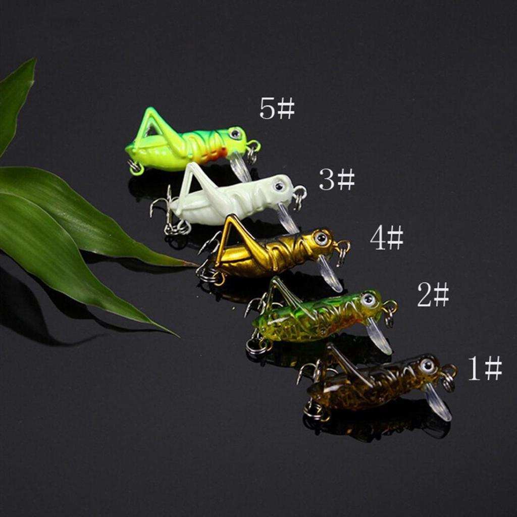 Grasshopper Insect Lifelike Fishing Lure Tackle Luminous Hard Artificial Bait