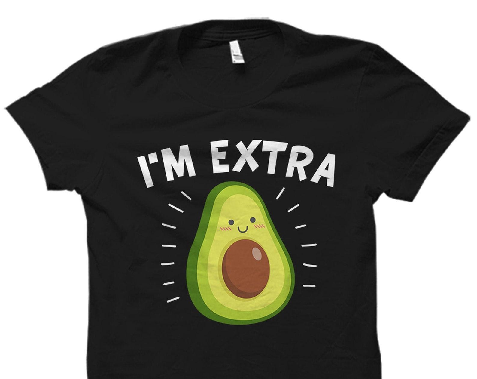 Avocado Shirt Vegan Shirt Foodie Shirt Vegan Tshirt Vegan T Shirt Funny Vegan Shirt Vegan Gift Avocado Lover Gift Vegan Gifts #OS3281 XL