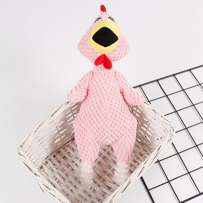 

Домашняя собака кричащая фигурка цыпленка самостоятельная высокая артефакты зубы устойчивые к укусам плюшевые развивающие игрушки товары для животных розовый