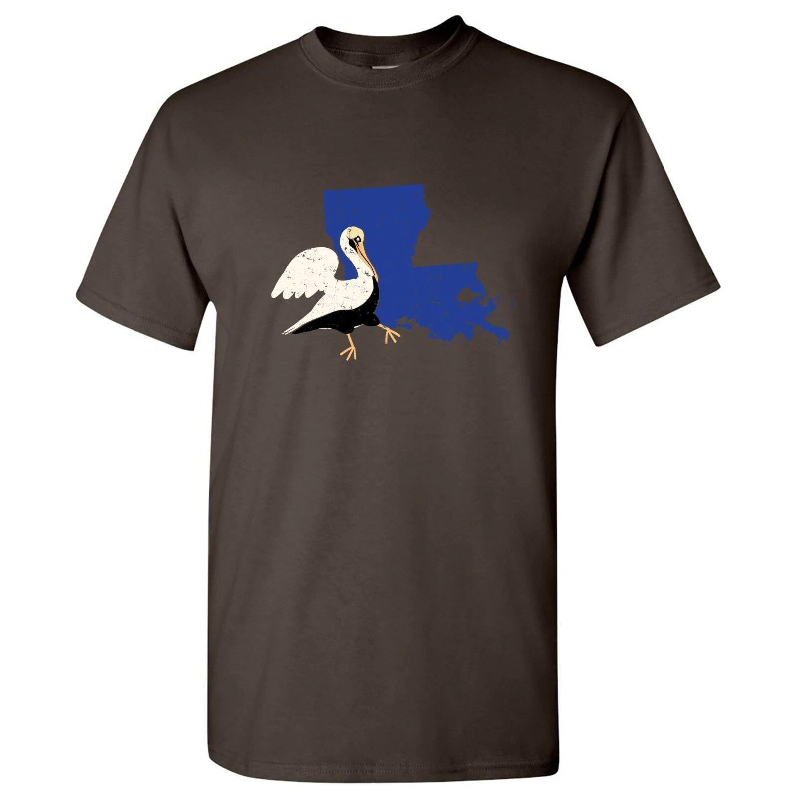 Louisiana State Bird - State Pride T Shirt - Dark Chocolate S