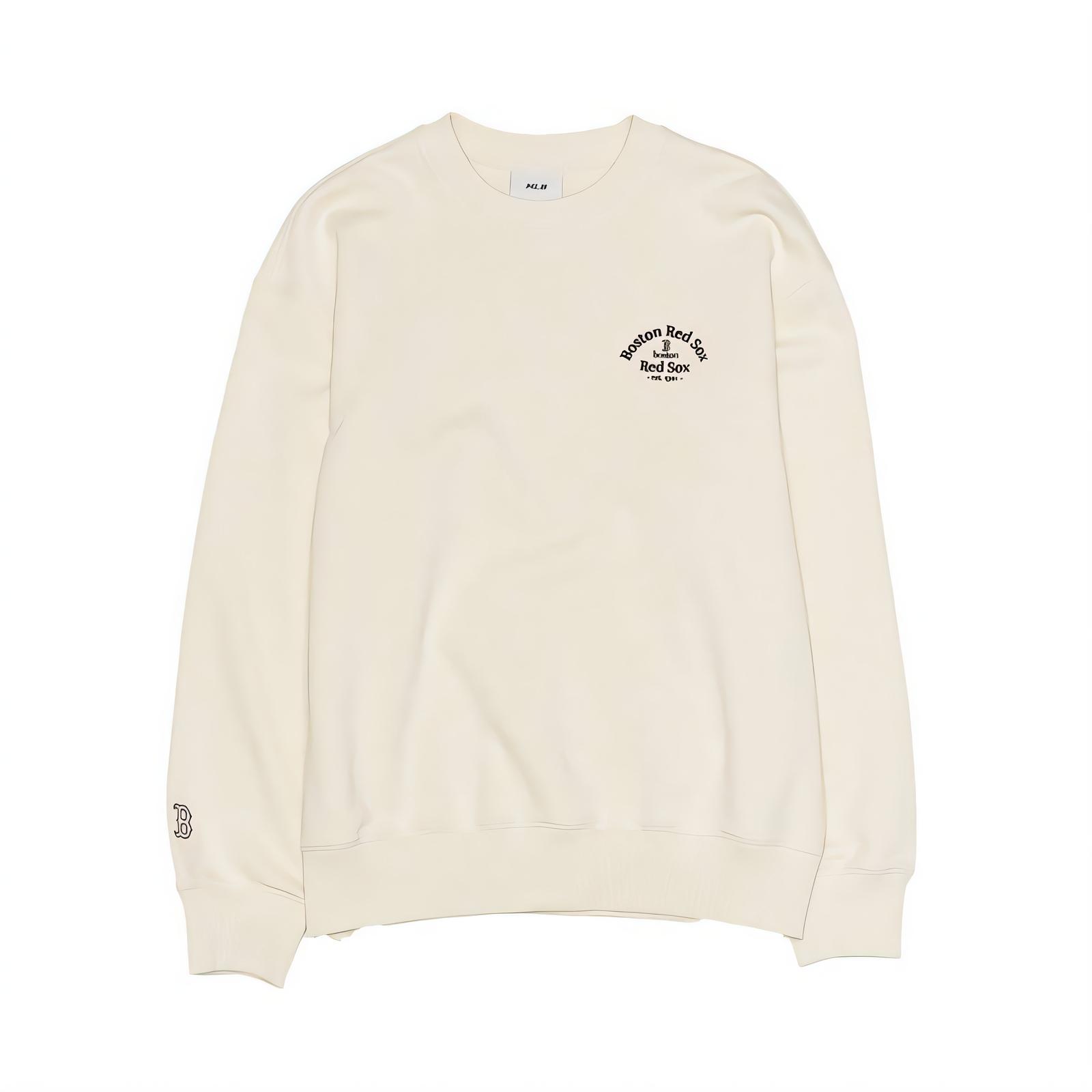 MLB Boston Red Sox Sweatshirt Unisex Cream 3AMTB1754-43CRS XL
