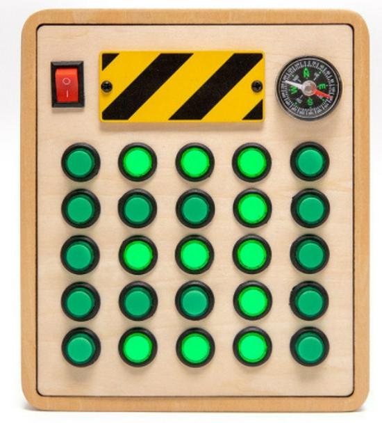 Interactive LED Wooden Busy Board: Children's Early Education Toy with Switches & Sockets