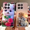 For Honor 400 Smart 5G Case LGN-NX1 Luxury Butterfly Painted Cover Soft Silicone Case For Honor X7d HonorX7d Honor400 Smart Bags