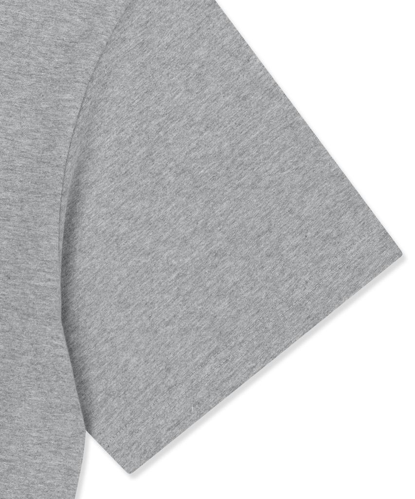 BROWNBREATH Stamp Tag Tee - Melange Gray