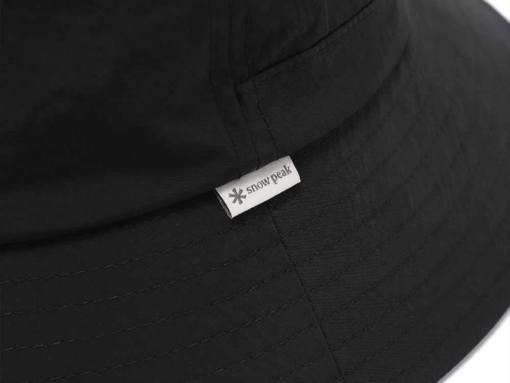 Snow Peak Boné Cample Chapéu Chapéu para Homens e Tamanho M GS-S25ZUCHA18 Mulheres, Preto,