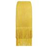2025 Summer Pleated Tassel A-line Midi Skirt – High Waist Commute Design for Women