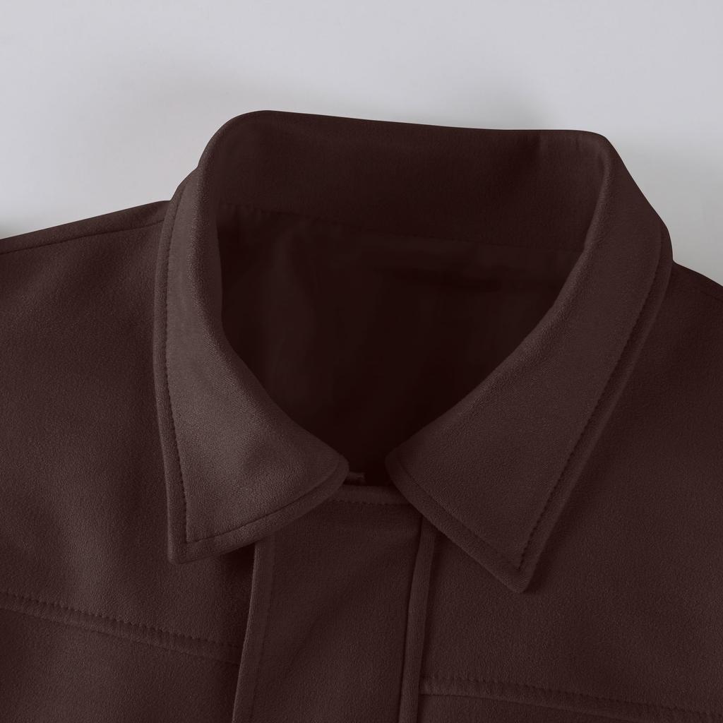 Women’s Loose Fit Long Sleeve Stand Collar Zip Up Jacket Casual Oversized Lightweight Outerwear for Spring and Autumn