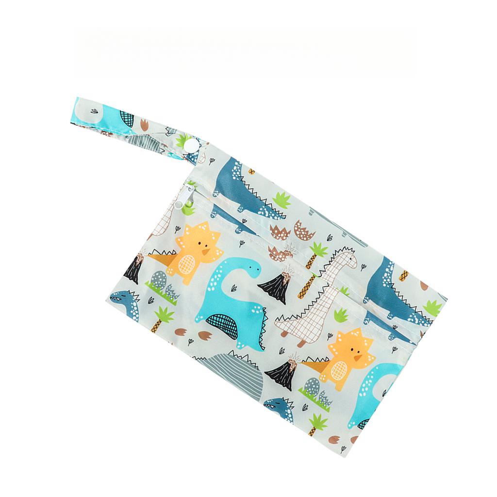 Non-Toxic Dinosaur Waterproof Pouch Lightweight Foldable Travel Storage Bag For Swim Beach Gym Baby Outing Cosmetics Pouch