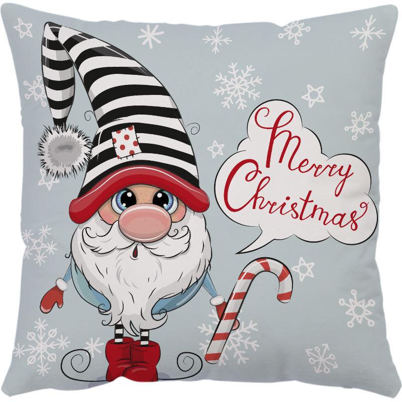 Amazon Hot Pillow Cartoon Doll Vánoční polštář Povlak na polštář Povlak na polštář na pohovku Povlak na polštář na sedák