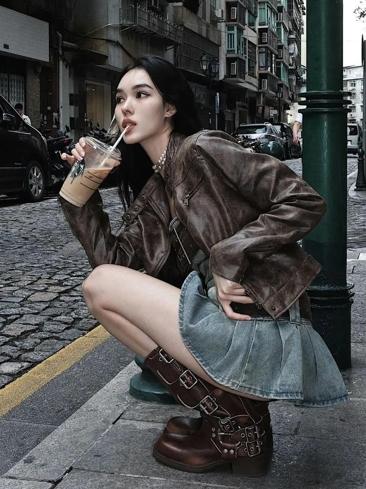 Vintage Y2k stroppeløs denimkjole Kvinner Sommer Bodycon Sexy koreansk mote Kpop belte Plissert minikjole 2000-tallet Streetwear