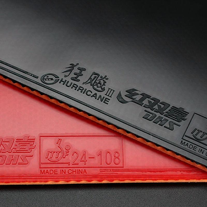 Genuine DHS Hurricane 3 NEO Provincial Table Tennis Rubber Professional Tacky Ping Pong Rubber with Orange Sponge