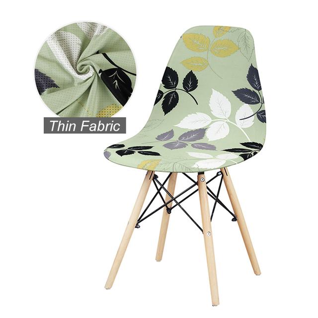 1 /2 /4 /6 Pcs Seat Cover For Shell Chair Washable Removable Armless Shell Chair Cover Banquet Home Hotel Slipcover Seat Case