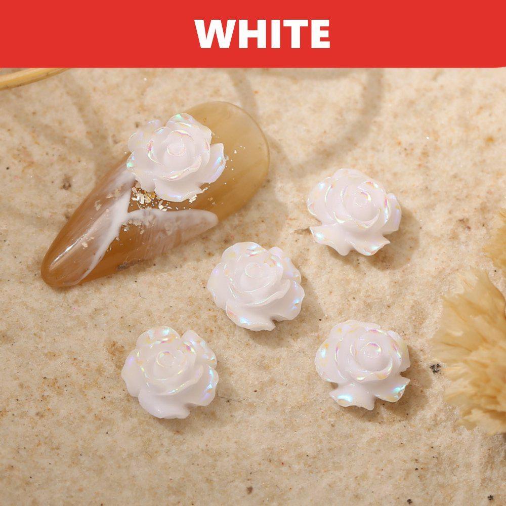 

300/200/100/50/25 шт. 10 мм светящиеся цветы цветочные бусины декоративные ремесла кабошон с плоской задней частью альбом для скрап-гвоздей чехол для телефона ожерелья аксессуары «сделай сам» 50PCS