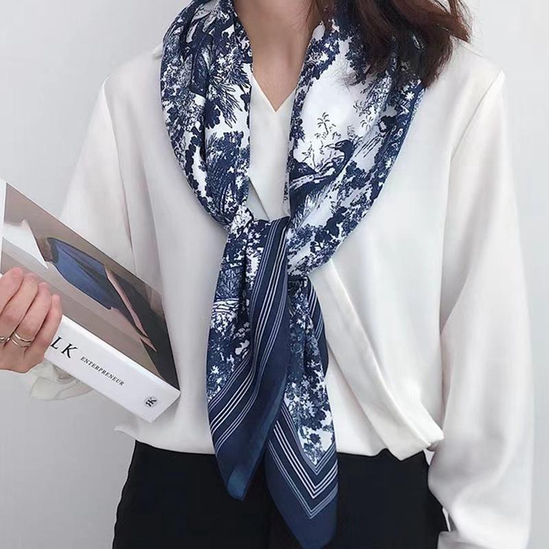Fantasy Jungle, Silk Crepe Satin Square Scarf Women'S Spring And Autumn Versatile Mulberry Silk Scarf Manufacturer