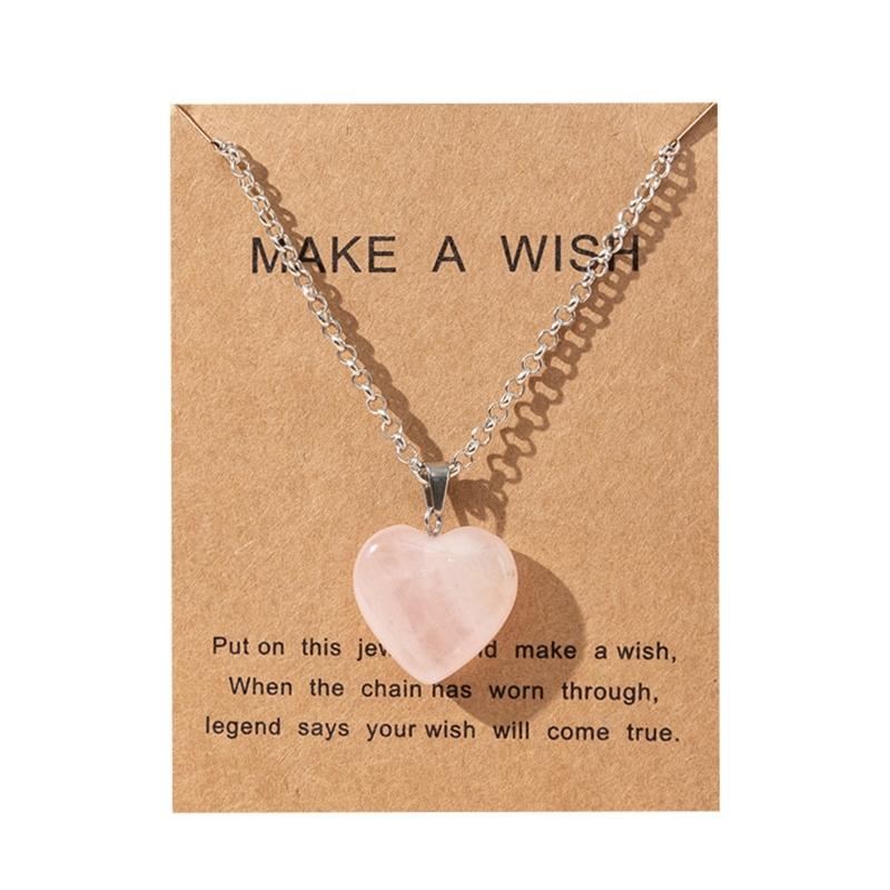 Castle Cosplay Necklace Novelty Heart Necklace Anime Cosplay Halloween Natural Stone Necklace Jewelry for Fans Kids