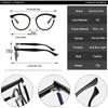 Retro Round Women Spring Hinge Glasses Frame Fashion Clear Anti Blue Light Eyewear Men Cat Eye Optical Leopard Frame
