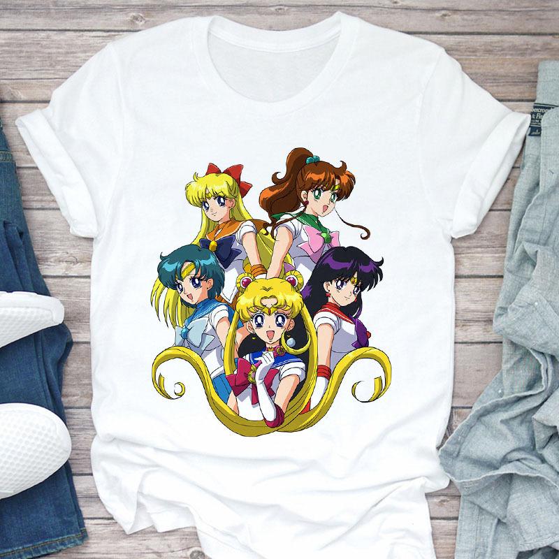 Trendy Sailor Moon Print T-Shirt