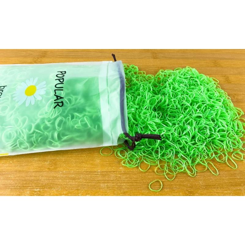 2000pcs/lot Children Transparent Hair Rubber Bands for Bracelets Baby Elastic Small Hair Tie Gum Kids Hair Beads Hair Accessorie