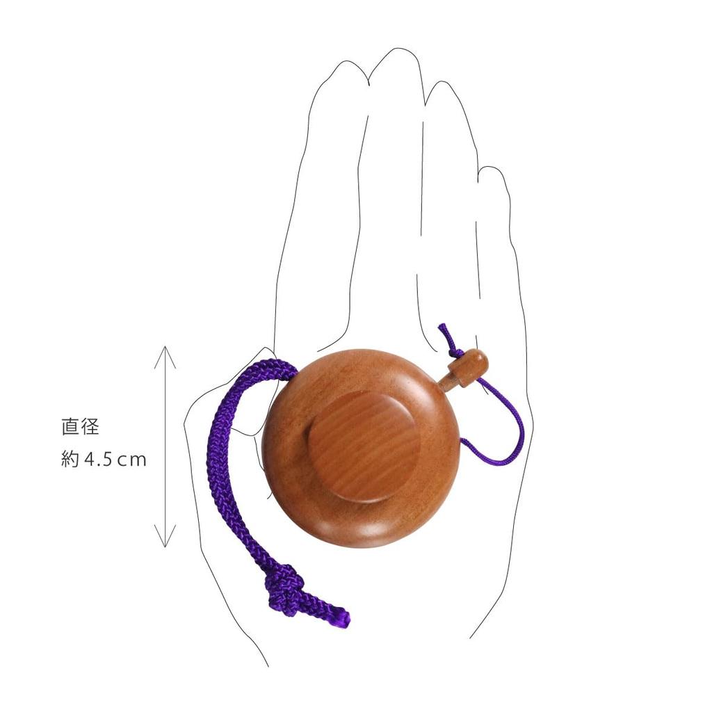 Compact Lacquered Incense Holder, Cherry Blossom (4.5cm Diameter)