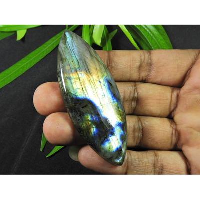 30X73MM Naturalny Fioletowy Labradoryt Markiza Kaboszon Luźny Kamień Szlachetny 160Cts. SK-4218