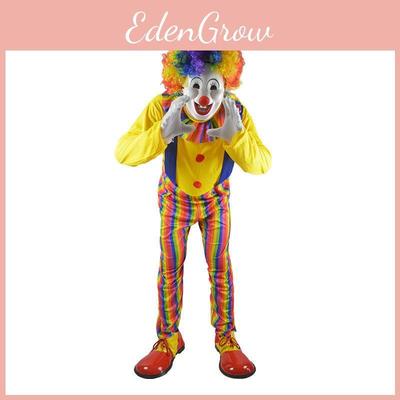 Herren Killer Clown Kostüm für Halloween Partys Weicher und bequemer Jumpsuit**
