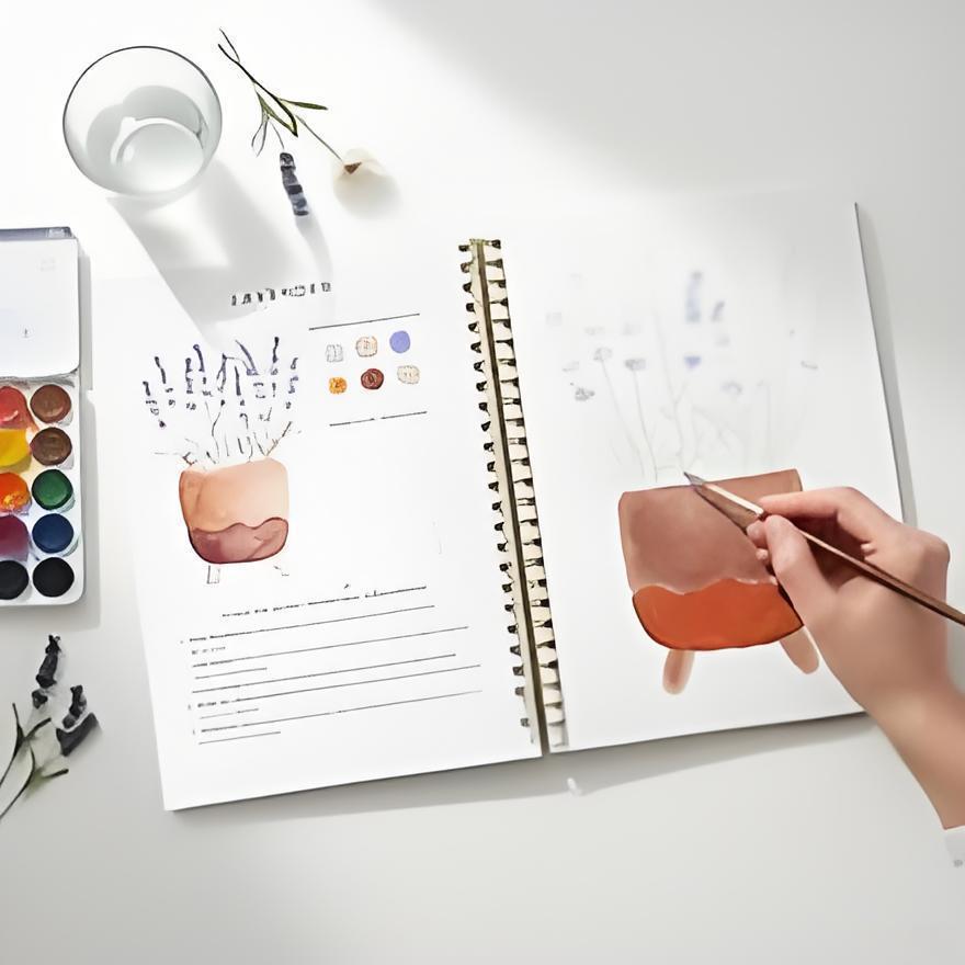 Cross-Border Bestseller: Watercolor Workbook for Painting and Coloring