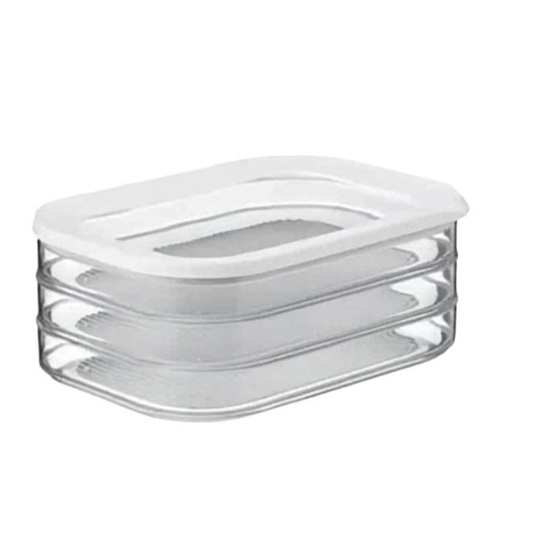 

Meal Prep Containers Stackable Food Storage Boxes with Lid Meat Container for Fridge Bacon Lunch Meat Container for Refrigerator