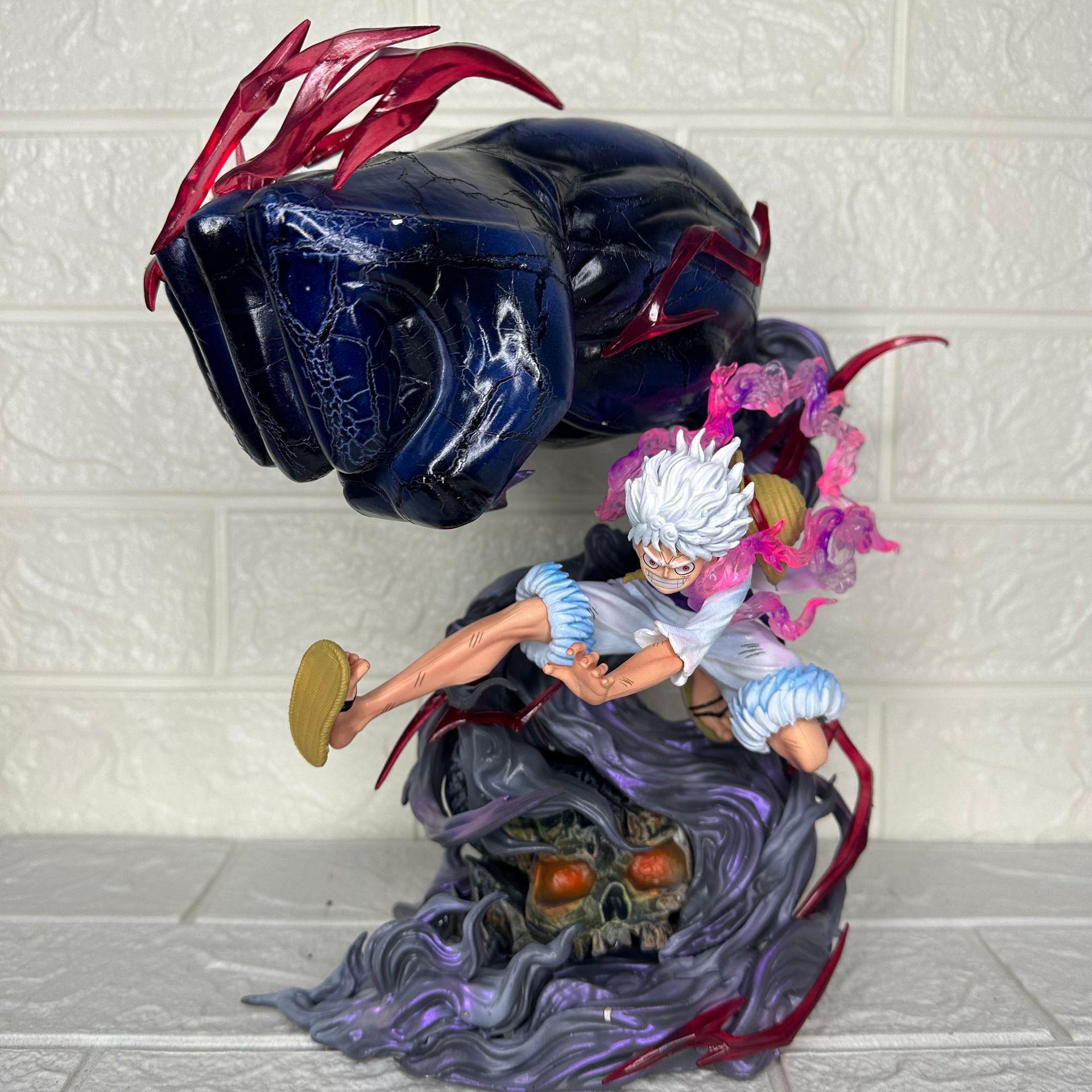 One Piece GK: Nika Luffy Haki Awakening Anime Figure Ornament