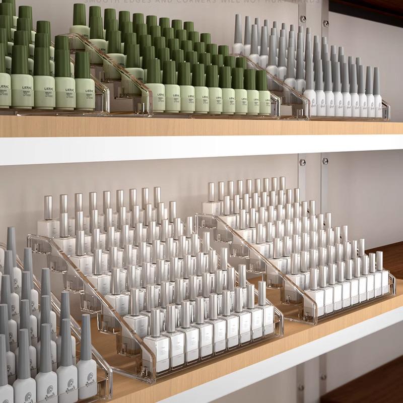Multi-layer Transparent Nail & Lipstick Storage Display Rack