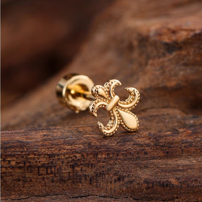 Stainless steel zircon earbone stud creative fashion micro stud stud piercing jewelry. ** mm Earrings