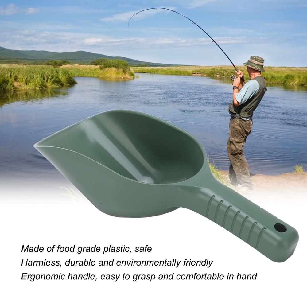 Lightweight Fishing Bait Scoop Floatable Fishing Lure Scoop Baiting Throwing Spoon Bait Mixing