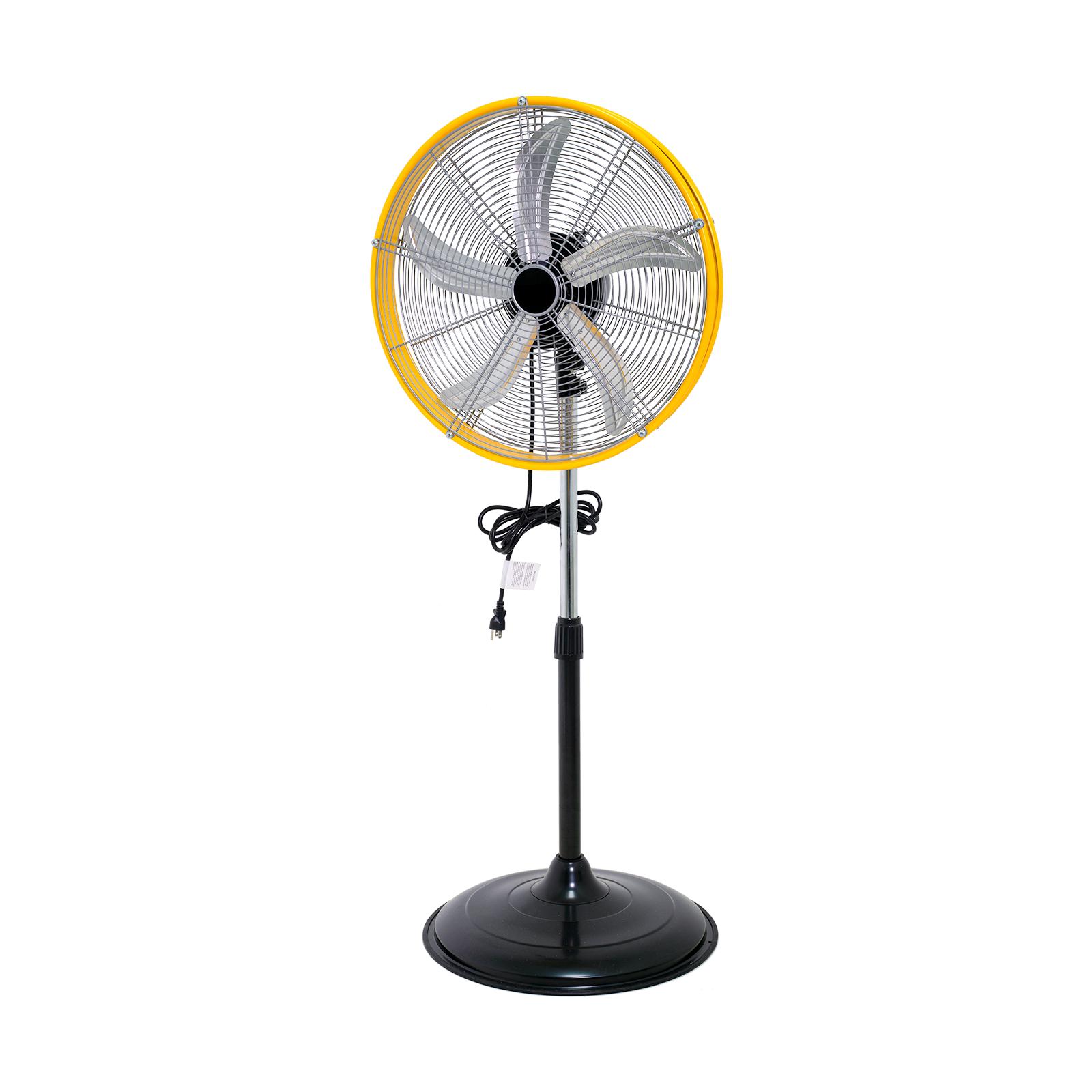 4900 CFM 20  High Velocity Industrial Pedestal Fan, 3-Speed Professional Oscillating Standing Fan with Drum Head, Heavy Duty United States