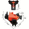 4Pcs Adjustable Corner Clamps – Right Angle Woodworking Fixing Clips for Cabinet Assembly, Drilling & Furniture Joinery