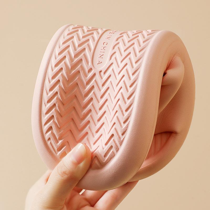 Dámské letní pantofle Měkké silné platformové nazouváky Venkovní Eva Tiché koupelnové Plážové sandály Pár Protiskluzové Jednobarevné nazouváky Boty