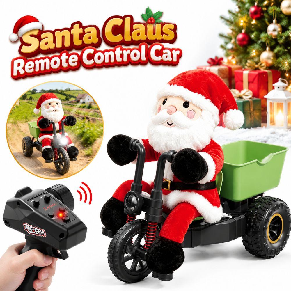 Santa Claus Doll Figure RC Tricycle Cartoon Remote Control Drift Car Christmas Gift