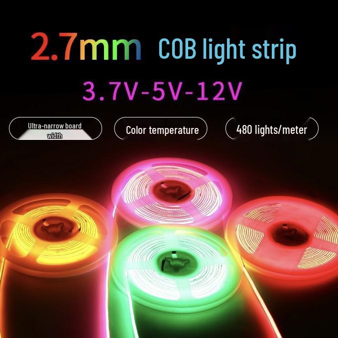 Bande LED COB Étroite 2 mm Cipher pour Loisirs Créatifs et Éclairage d'Exposition