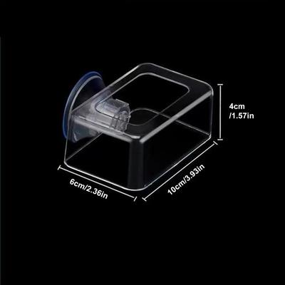 New Acrylic Aquarium Fish Feeders Ring Fixed Suction Cup Fish Tank Food Dispenser Durable Fish Feeder Tray for Fish Shrimp