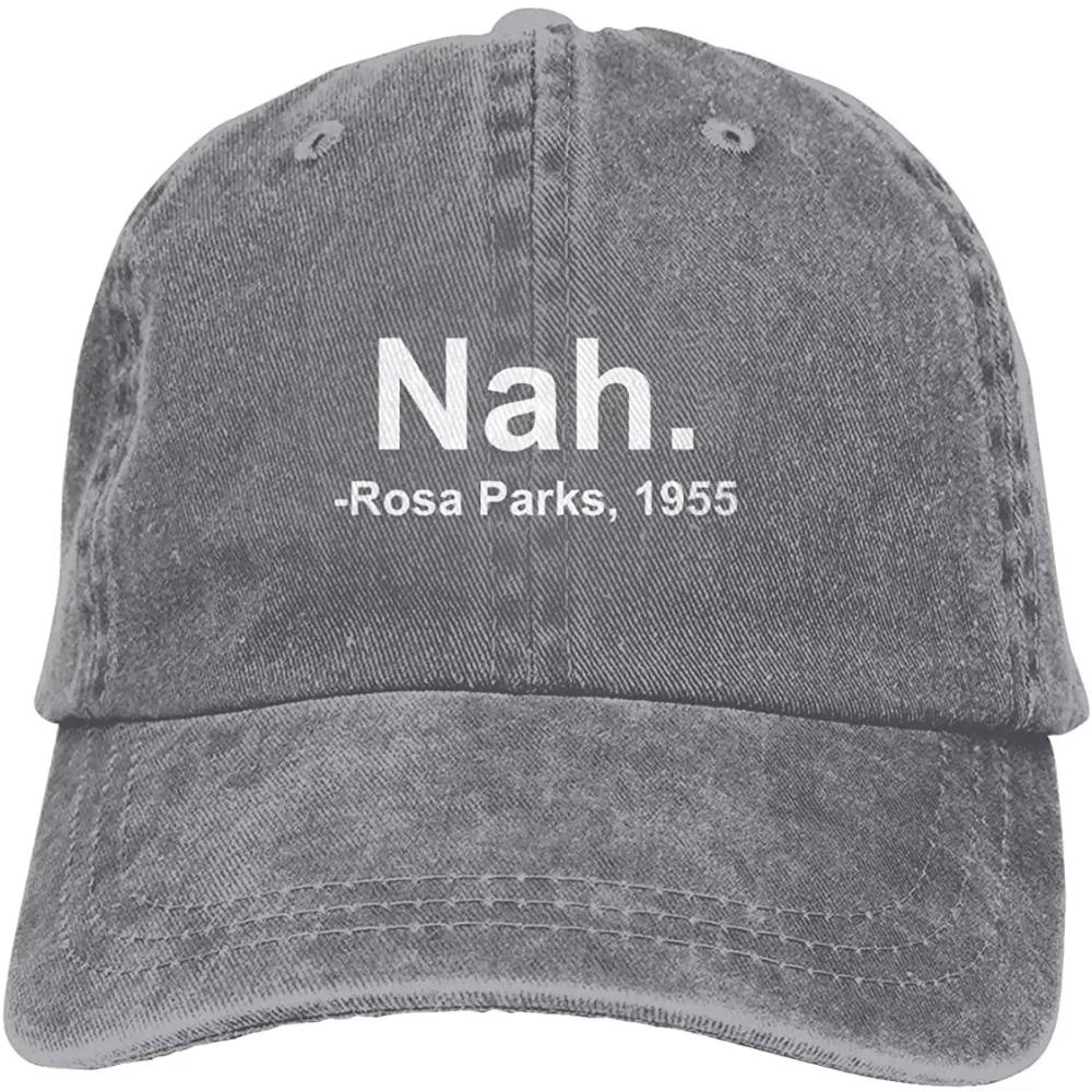 Nah. Rosa Parks, 1955 Vintage Denim Hat Adjustable Washed Baseball Cap for Men and Women