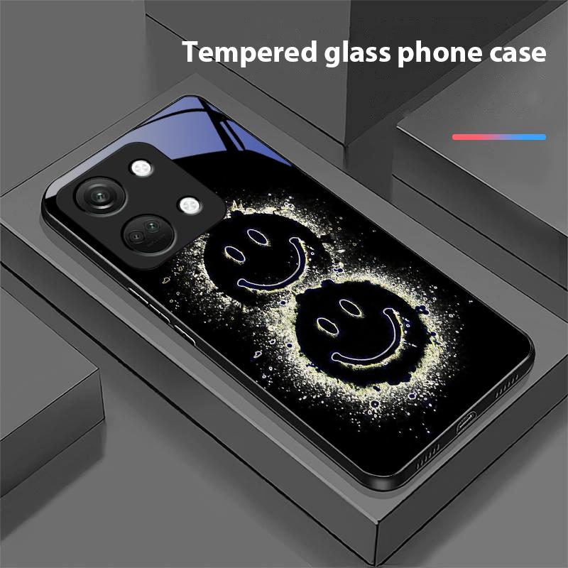 Lehrelemente Für OnePlus Nord 3 5 6T 7 Pro 8 12 10T Reno8 Lite 5G 10R Nord N30 Hartschale Gehärtetes Glas Handyhülle Schwarz